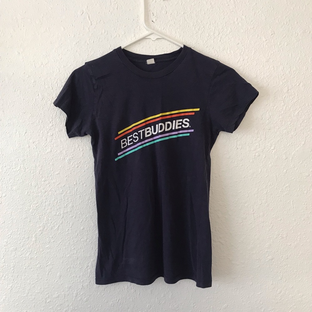🌈Vintage Keith Haring best buddies art Tee shirt Y2K